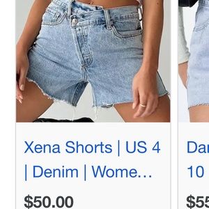 NEVER WORN PRINCESS POLLY CRISS CROSS SHORT